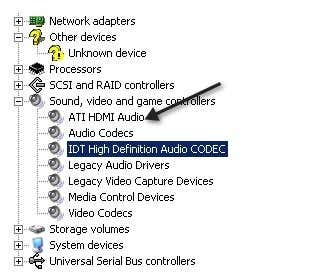 ati hdmi audio