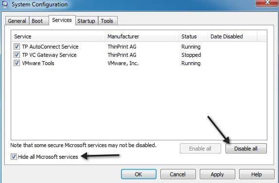 msconfig