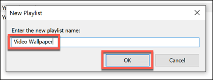 naming the playlist