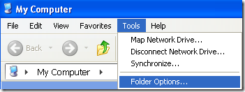 tools folder options